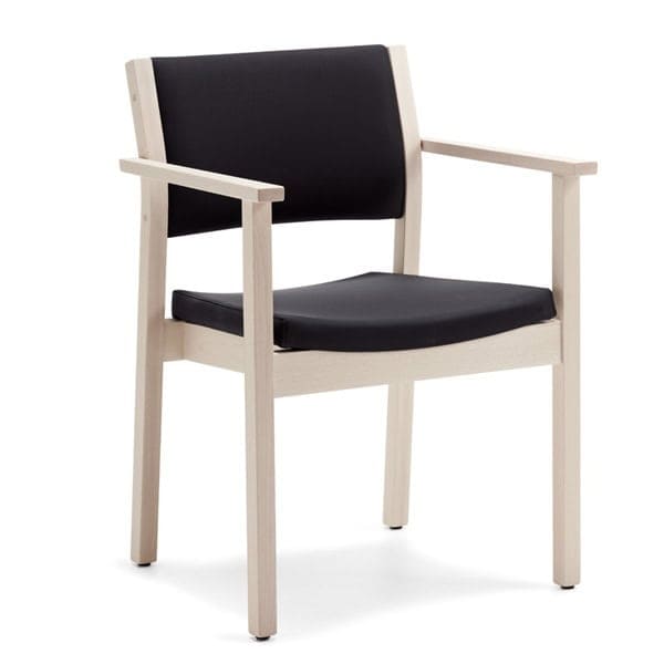 Billede af Spisestol plejecenter 6014, en prisvenlig solid spisestol med armlæn.